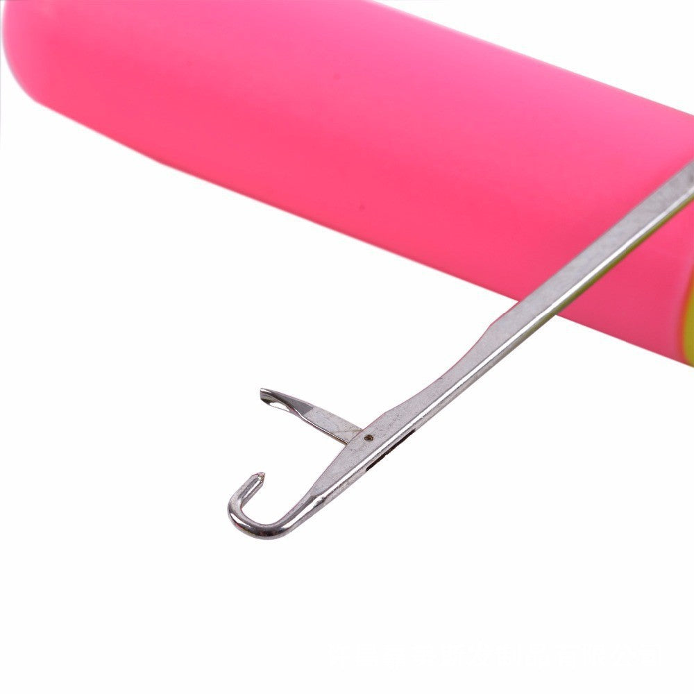 Uncinetto per Applicazione Dreadlocks e Treccine – Manico Ergonomico Bicolore