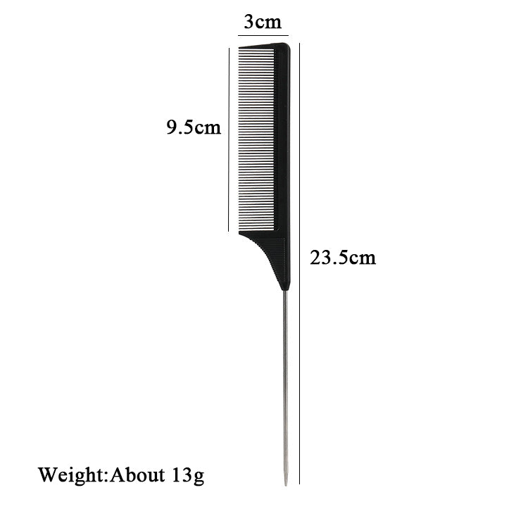 ✂️ Pettine con Coda in Metallo
