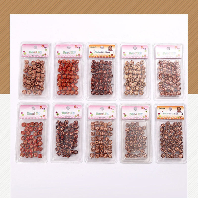 🌿 Perline di Legno – Scatola da circa 35 Pezzi