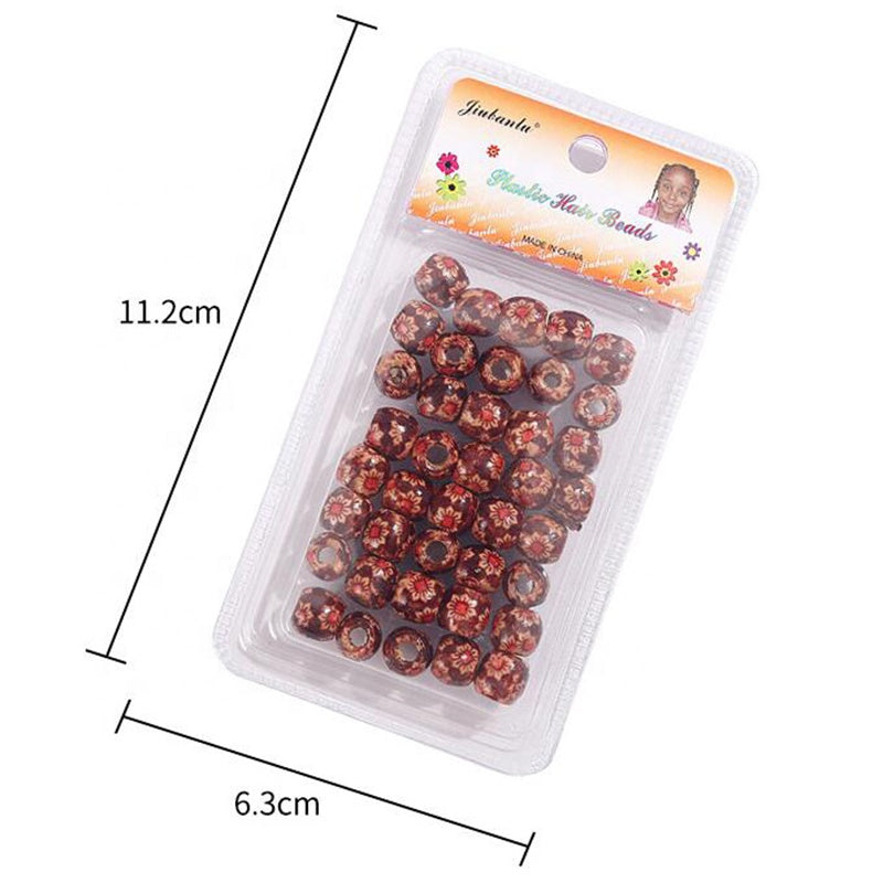 🌿 Perline di Legno – Scatola da circa 35 Pezzi