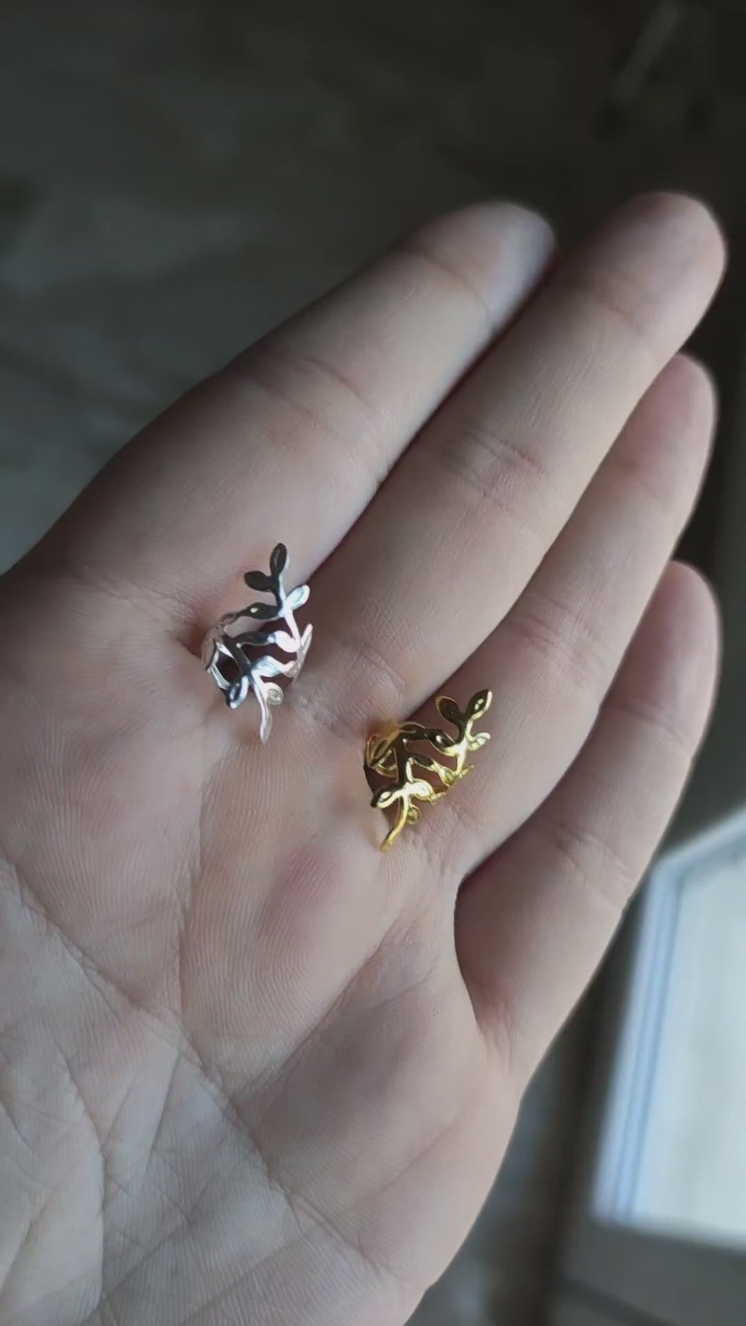 Anelli Regolabili Foglia